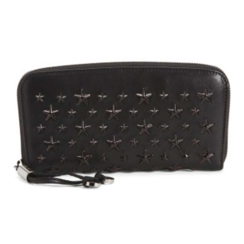 🆕️ Jimmy Choo Filipa lamb leather with black enamel studded stars